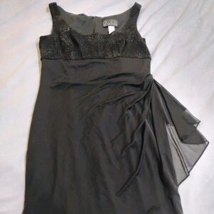 Alex Evenings Black Asymmetrical Dress